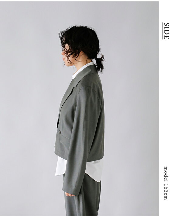 楽天市場】LOEFF ロエフ ウールトロ クロップド ジャケット 8822-209 