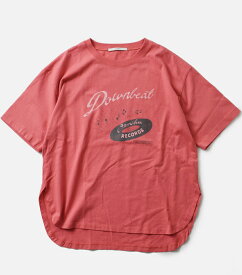 Johnbull ジョンブル コットン プリント Tシャツ “Downbeat Tee” jl241c18-ms 2024ss新作 レディース