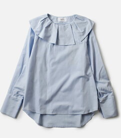 whyto ホワイト アシンメトリー カラー ブラウス “ASYMMETRY COLLAR BLOUSE” wht23fbl4033-ms 2024ss新作 レディース