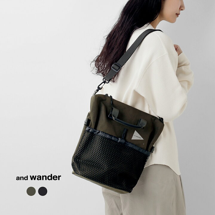 楽天市場】and wander アンドワンダー 防水 2way ショルダーバッグ “PE 
