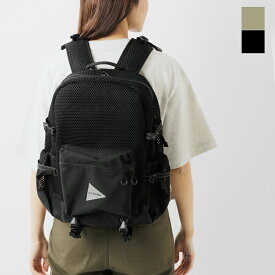 and wander アンドワンダー 防水 3D メッシュ バックパック “3D mesh backpack” 574-4975223-ms 2024ss新作 ユニセックス【クーポン対象】