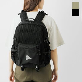 【クーポン対象】and wander アンドワンダー 防水 3D メッシュ バックパック “3D mesh backpack” 574-4975223-ms 2024ss新作 ユニセックス