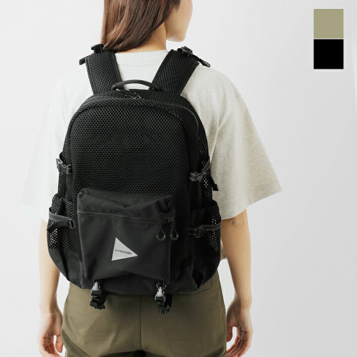 楽天市場】and wander アンドワンダー 防水 3D メッシュ バックパック 