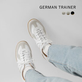 ジャーマントレーナー GERMAN TRAINER アクションレザー×レザー ローカット スニーカー “REPRODUCTED EDITION MODEL” 42500 レディース 2025aw新作 靴 シューズ ミリタリー 白 黒 ドイツ軍【サイズ交換初回無料】