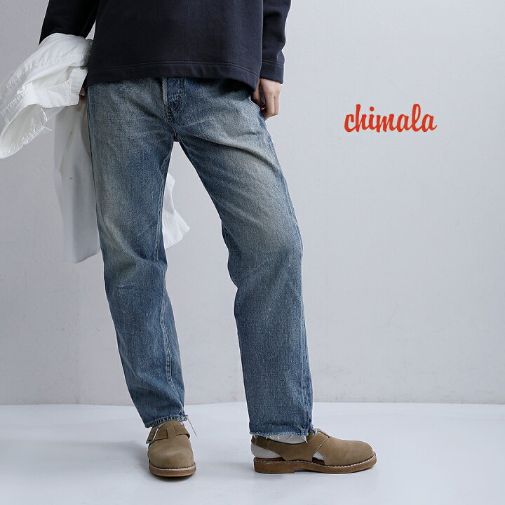 楽天市場】chimala チマラ 13.5oz セルビッチ アンクルカット ユーズド 