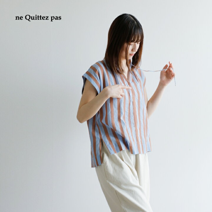 楽天市場】ne Quittez pas ヌキテパ コットン ボイル ストライプ  