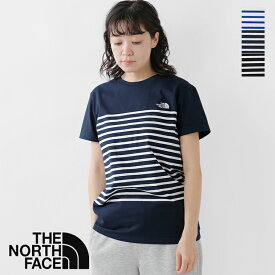 ノースフェイス THE NORTH FACE Tシャツ ショートスリーブ パネル ボーダー“S/S Panel Border Tee” ntw32406-mn 2024ss新作 レディース
