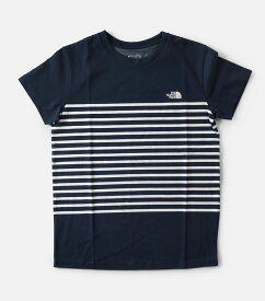 ノースフェイス THE NORTH FACE Tシャツ ショートスリーブ パネル ボーダー“S/S Panel Border Tee” ntw32406-mn 2024ss新作 レディース【クーポン対象】