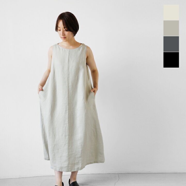 楽天市場】evam eva エヴァムエヴァ ベルギーリネン スリーブレス 