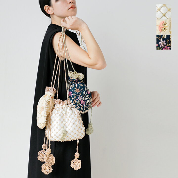 楽天市場】ne Quittez pas ヌキテパ 刺繍 ショルダー バッグ “Full EMB 