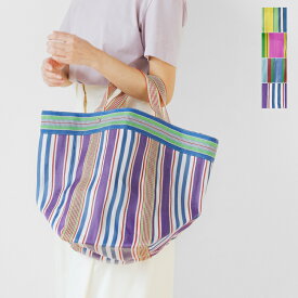 Pasand by ne Quittez pas パサンド バイ ヌキテパ マルチストライプ メッシュ ワイド トートバッグ “Multi Stripe Mesh Wide Tote Bag” 882041pa4-ms 2024ss新作 レディース