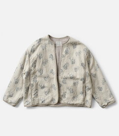 【2024ss新作】qiri キリ コットン フラワー キルト ジャガード ジャケット “flower quilt JQ jacket” 63-01-jk-001-24-1-mn レディース