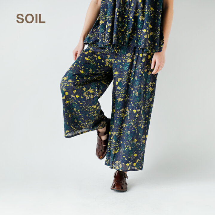 楽天市場】SOIL ソイル ワイドパンツ イージーパンツ コットン  