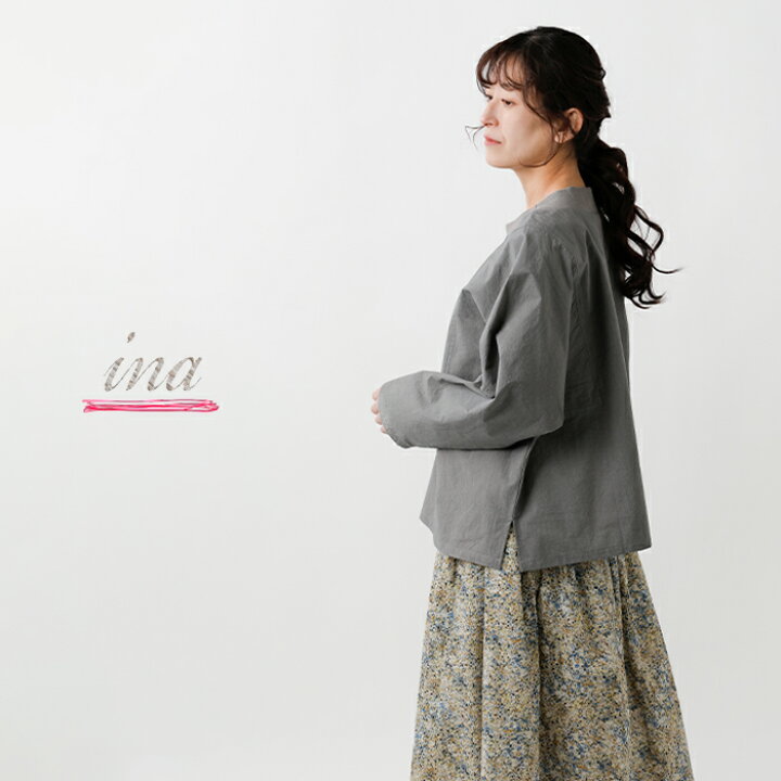 楽天市場】【50%OFF】ina イナ コットン タイプライター 襟リブ 