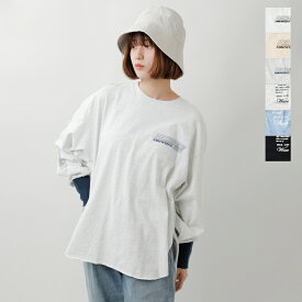 【クーポン対象】kha:ki カーキ ラウンドヘム ロングスリーブ Tシャツ “ROUND HEM L/S TEE” mil24hcs3393-4-rf 2024ss新作 レディース