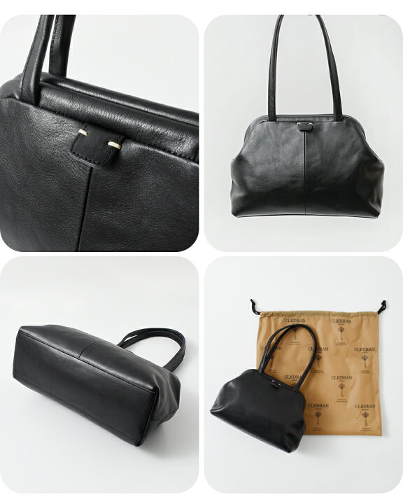 楽天市場】CLEDRAN クレドラン カウレザー パース ボストンバッグ “GIN  