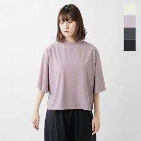 【クーポン対象】euphoric' ユーフォリック 抗菌 防臭 ハイネック フレアスリーブ シアー Tシャツ “Sheer T-Shirt” eu-ct4105-yo 2024ss新作 レディース