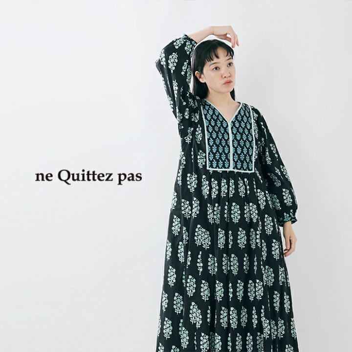 楽天市場】ne Quittez pas ヌキテパ コットン ボイル エスニック 