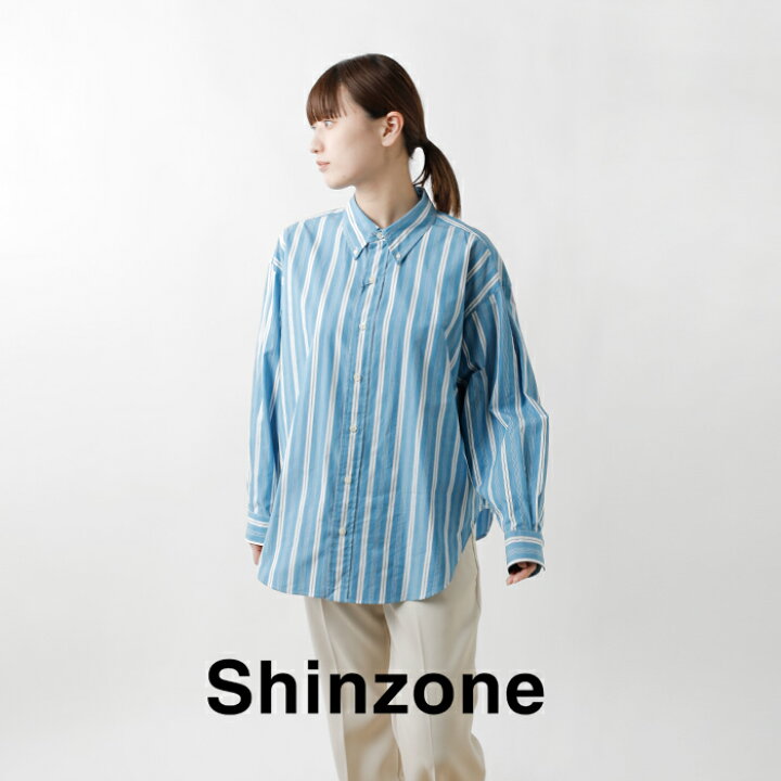 楽天市場】Shinzone シンゾーン コットン ストライプ ダディ シャツ 
