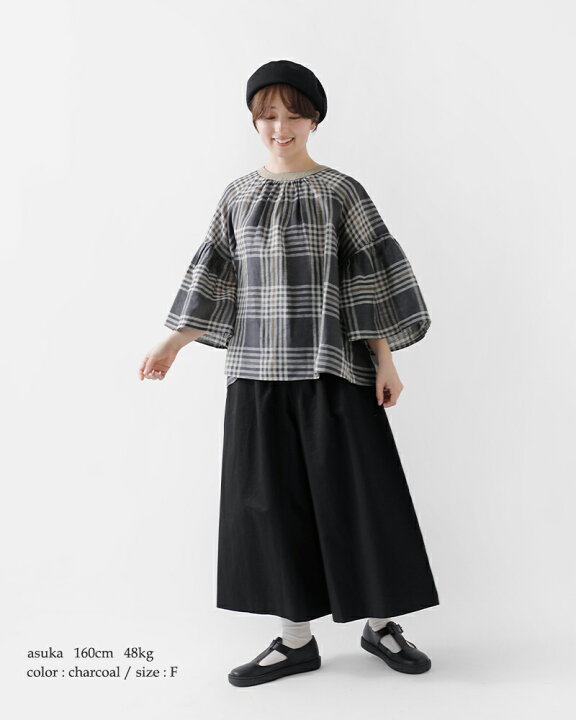 楽天市場】MAGALI マガリ グランチェック リネン バックリボン プル 