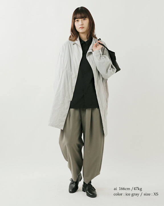 FIRMUMフィルマムオーバーサイズコットンライダースジャケットブラック  