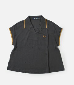 FRED PERRY フレッド ペリー コットン 鹿の子 オープンカラー ポロシャツ “Open-Collar Polo Shirt” g7142-mt 2024ss新作 レディース