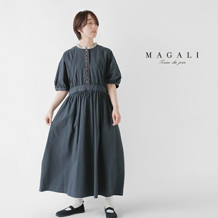 楽天市場】MAGALI マガリ リンクル コットン アンティーク ワンピース  