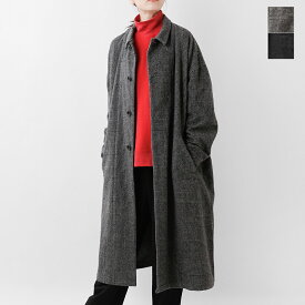 tissu ティシュ リニュール ビーバー グレンチェック ステンカラーコート ts253co067 レディース 2025aw新作 アウター