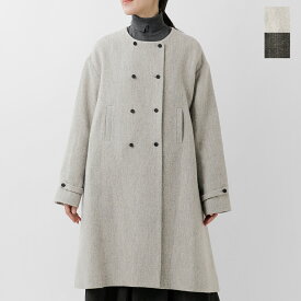 MAGALI マガリ ウールリネン ヘリンボーン ダブルボタン コート ct10h レディース 2025aw新作 アウター【◇】