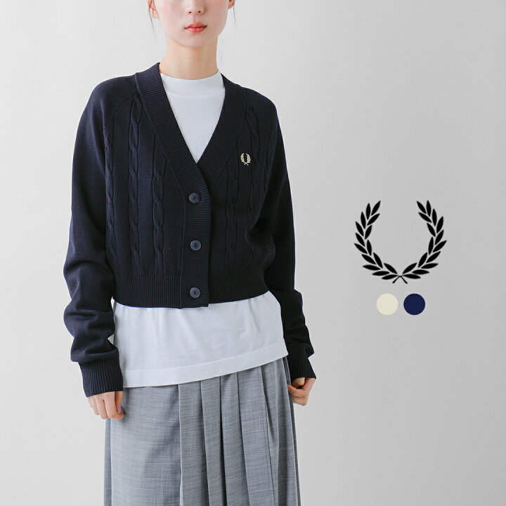 楽天市場】FRED PERRY フレッド ペリー ケーブル ニット カーディガン 