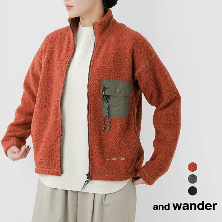 楽天市場】and wander アンドワンダー リサイクルウールジャガード 