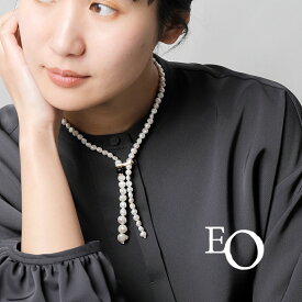 EO イオ パール ミックス ラリエット ネックレス “Pearl mix lariat necklace” eo24aw-12 レディース