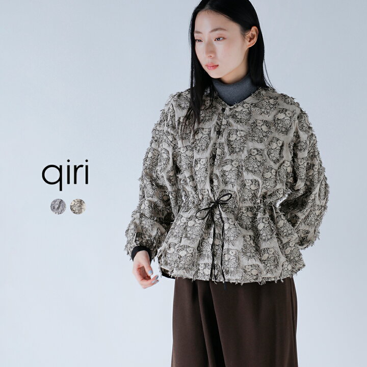 楽天市場】qiri キリ ジャガード ブラウス “花野風 jacquard blouse 