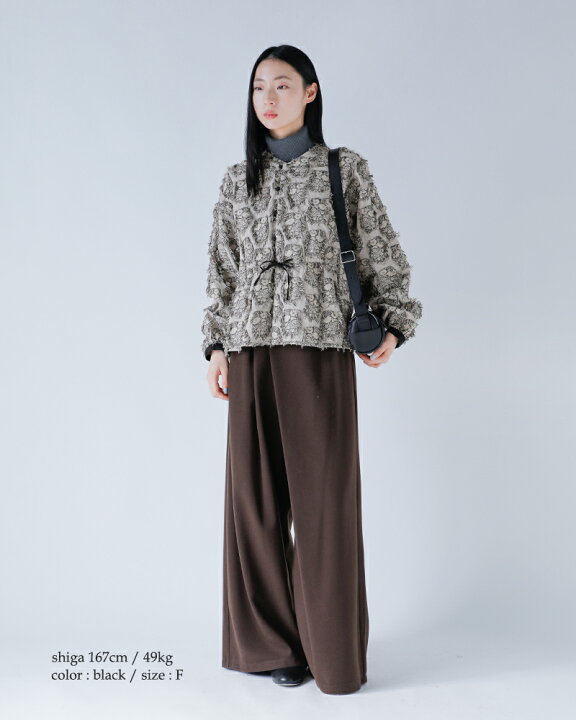 楽天市場】qiri キリ ジャガード ブラウス “花野風 jacquard blouse 