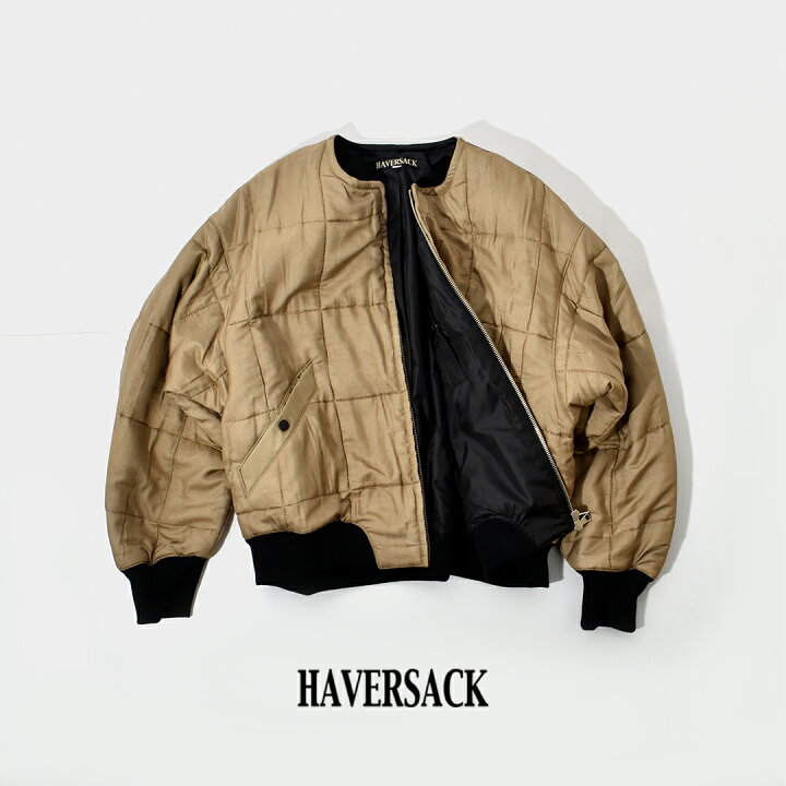 楽天市場】HAVERSACK ハバーサック シルク キルティング ノーカラー 