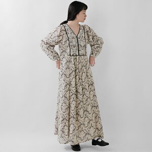 ne Quittez pas kLep hr[ XgCv _}XNvg [NV[O hX gDobby Stripe Damask Print Yoke Shirring Dressh 010451zy1-nk 2025awV fB[X s[X O yz