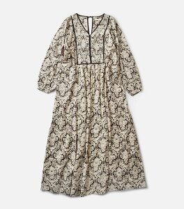 ne Quittez pas kLep hr[ XgCv _}XNvg [NV[O hX gDobby Stripe Damask Print Yoke Shirring Dressh 010451zy1-nk 2025awV fB[X s[X O 