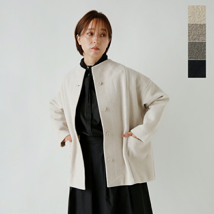 楽天市場】evam eva エヴァムエヴァ プレス ウール ショートコート  