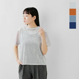 セール【30%OFF】Johnbull ジョンブル ベロア チュール ハーフスリーブ Tシャツ jl253c01 レディース【クーポン対象】