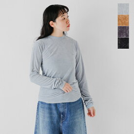 セール【40%OFF】CaRouseLamBRa ケラウズランブラ クラッシュベロア ドット 長袖 クルーネック プルオーバー 252-434 レディース