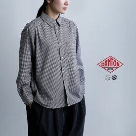 DANTON ダントン オックスフォード ドットボタン レギュラーカラー ロングスリーブ シャツ dt-b0391pod レディース 【海外出荷不可】