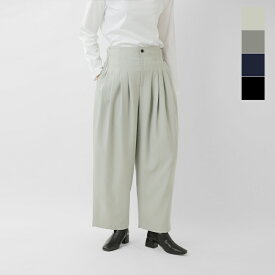 セール【30%OFF】mizuiro ind ミズイロインド ハイウエスト タック パンツ 3-260077 レディース【☆】