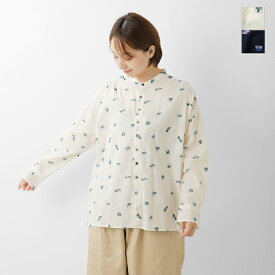 セール【40%OFF】NOUVELLES DU PARADIS ヌーベル ドゥ パラディ コットン カットジャガード スタンドカラー ブラウス pb25318 レディース【3こ1】