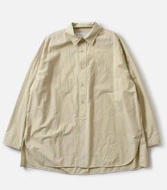 TICCA ティッカ コットン ハーブ スクエア ビッグ シャツ ブルゾン UNI tbea-113-mn 2025aw新作 ユニセックス