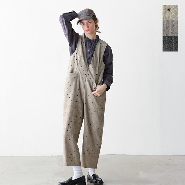楽天市場】kelen ケレン ヘリンボーン Vネック サロペット “BRIS 