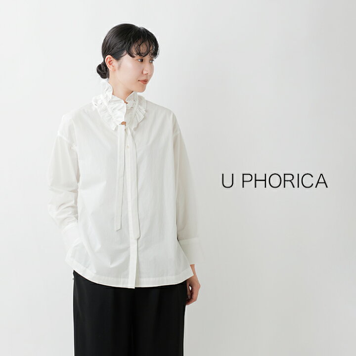 楽天市場】U PHORICA ユーフォリカ コットン フリルネック スキッパー 