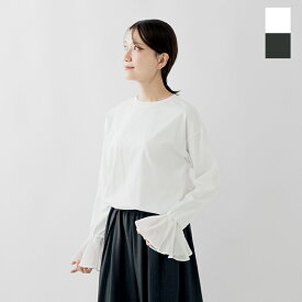 セール【40%OFF】FIL DE FER フィルデフェール コットン 40/2天竺 フレアスリーブ プルオーバー 10-1-08-219-5-2 レディース