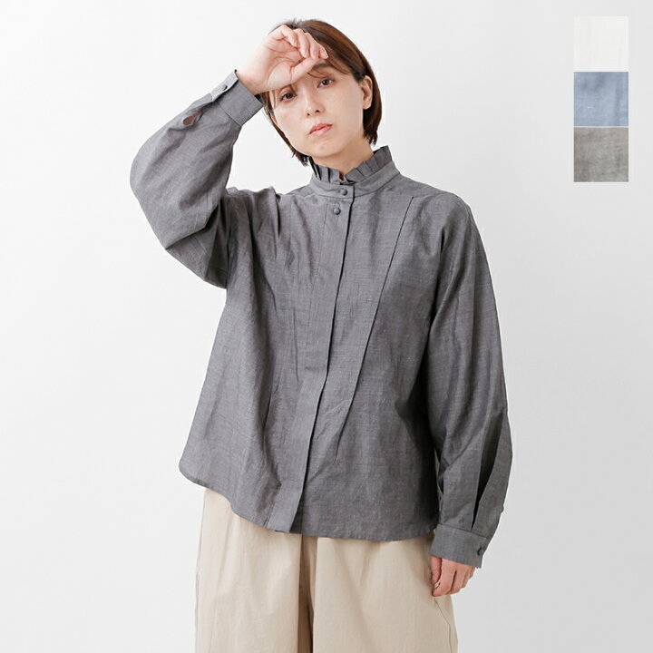 楽天市場】MAGALI マガリ コットン リネン シャンブレー ラッフル 