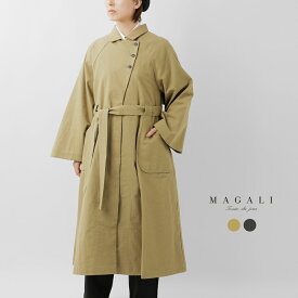 セール【20%OFF】MAGALI マガリ コットンリネン アンティークキャンバス トレンチコート ct09 レディース 2025aw新作