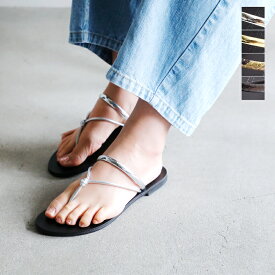 セール【60%OFF】NICOLAS LAINAS ニコラスライナス aranciato別注 リングベルト フラット トング サンダル 8g-t レディース【サイズ交換初回無料】